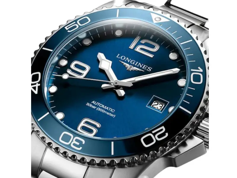 AUTOMATIC MEN'S WATCH STAINLESS STEEL/ STAINLESS STEEL CERAMIC BEZEL HYDROCONQUEST LONGINES L3.781.4.96.6